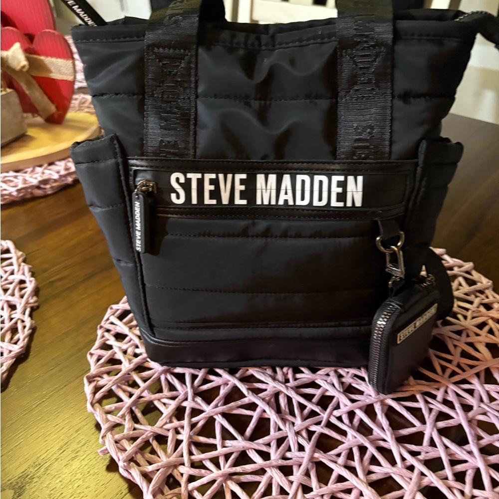 Steve Madden Black Small Backpack